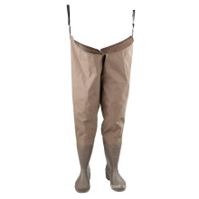 Barato de nylon PVC impermeable a las tallas de pesca de pesca con mosca ligera con botas para hombres